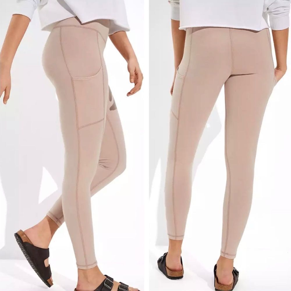 American Eagle High Rise Softest Stretch Everything Pocket Legging Size XS Rose